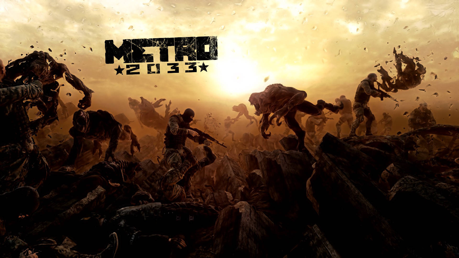 Metro 2033 Redux, mutated creatures, gritty post-apocalyptic wasteland, Full HD Desktop Wallpaper