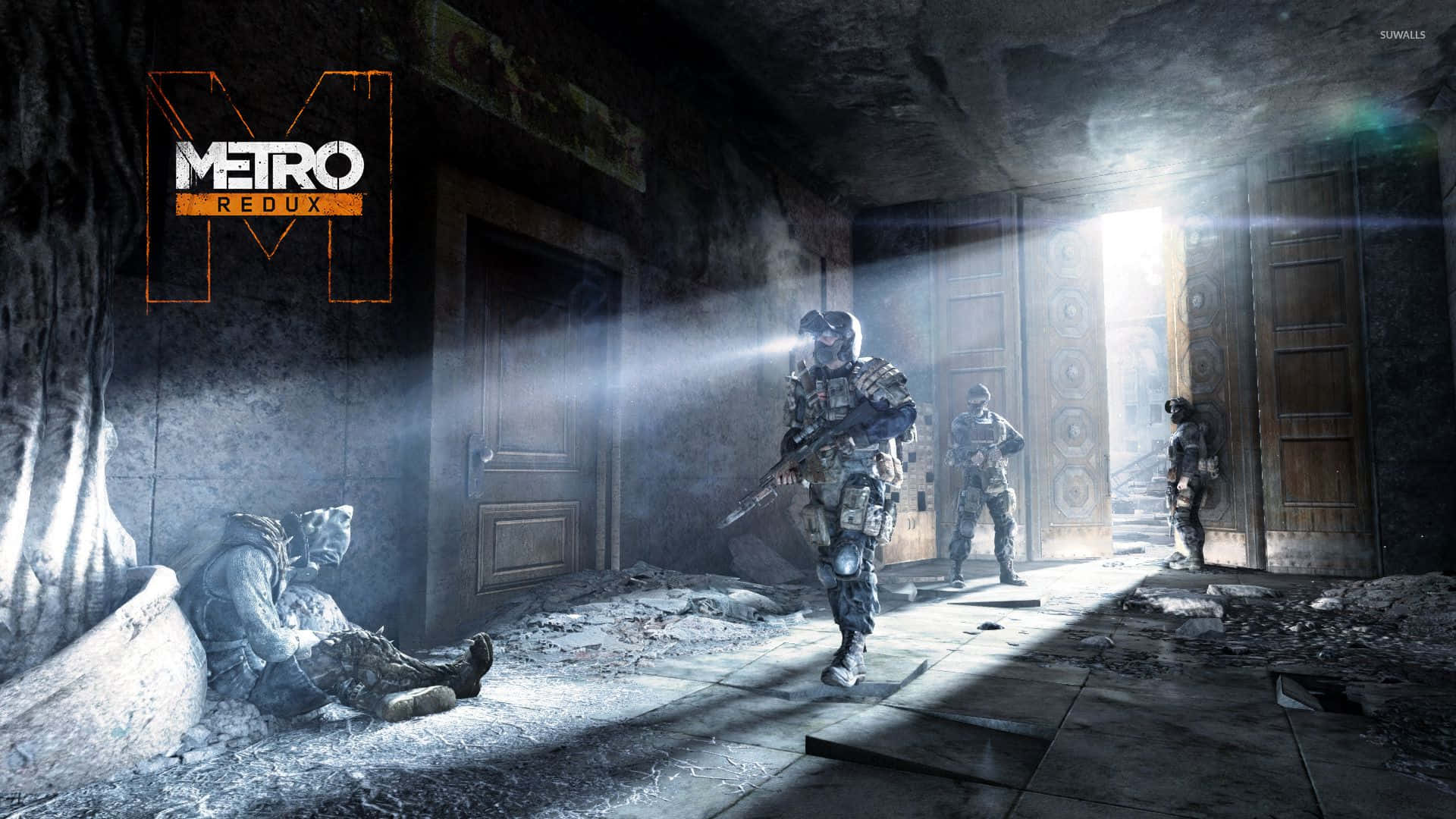 Metro, tactical gear, sunlit, Full HD Desktop Wallpaper