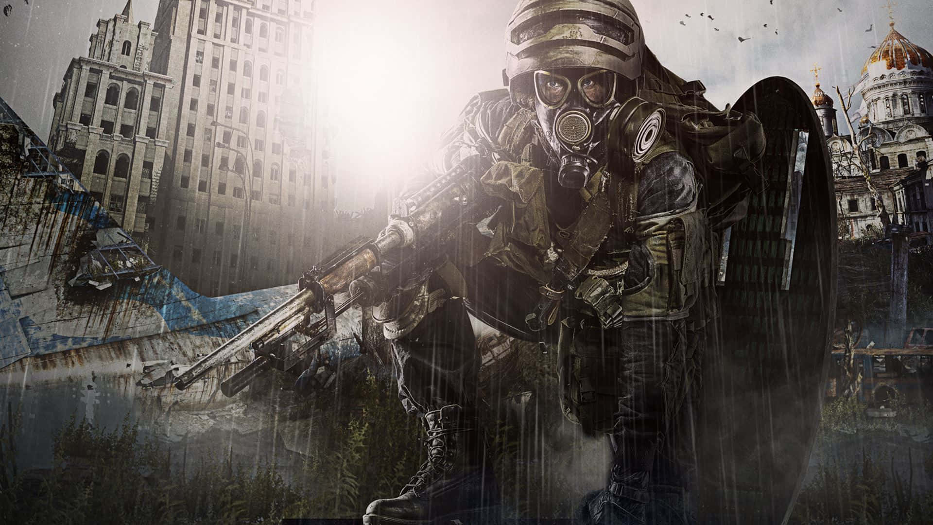 Metro, soldier, full gear, Full HD Desktop Wallpaper