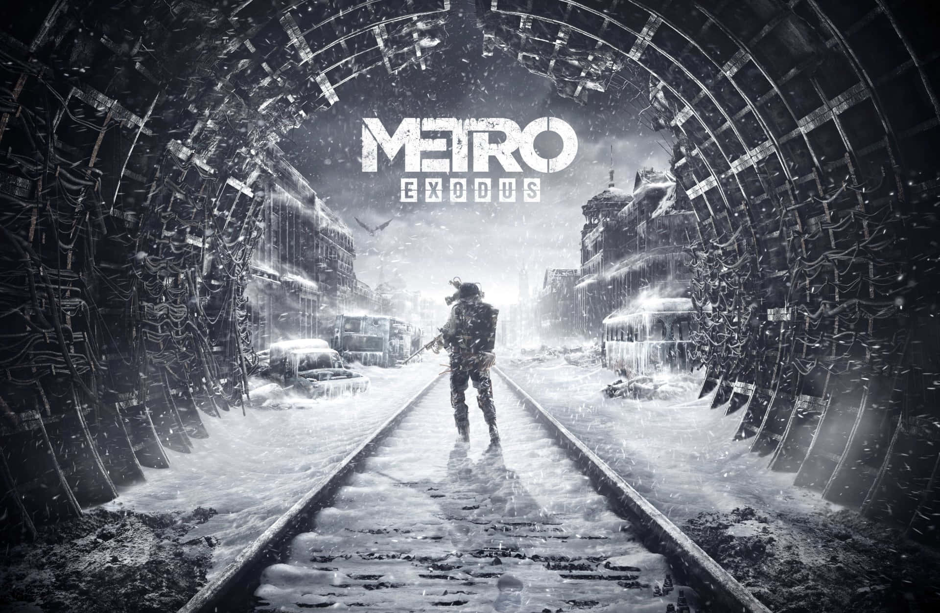 Metro, subway tunnel, snow-covered, Full HD Desktop Wallpaper