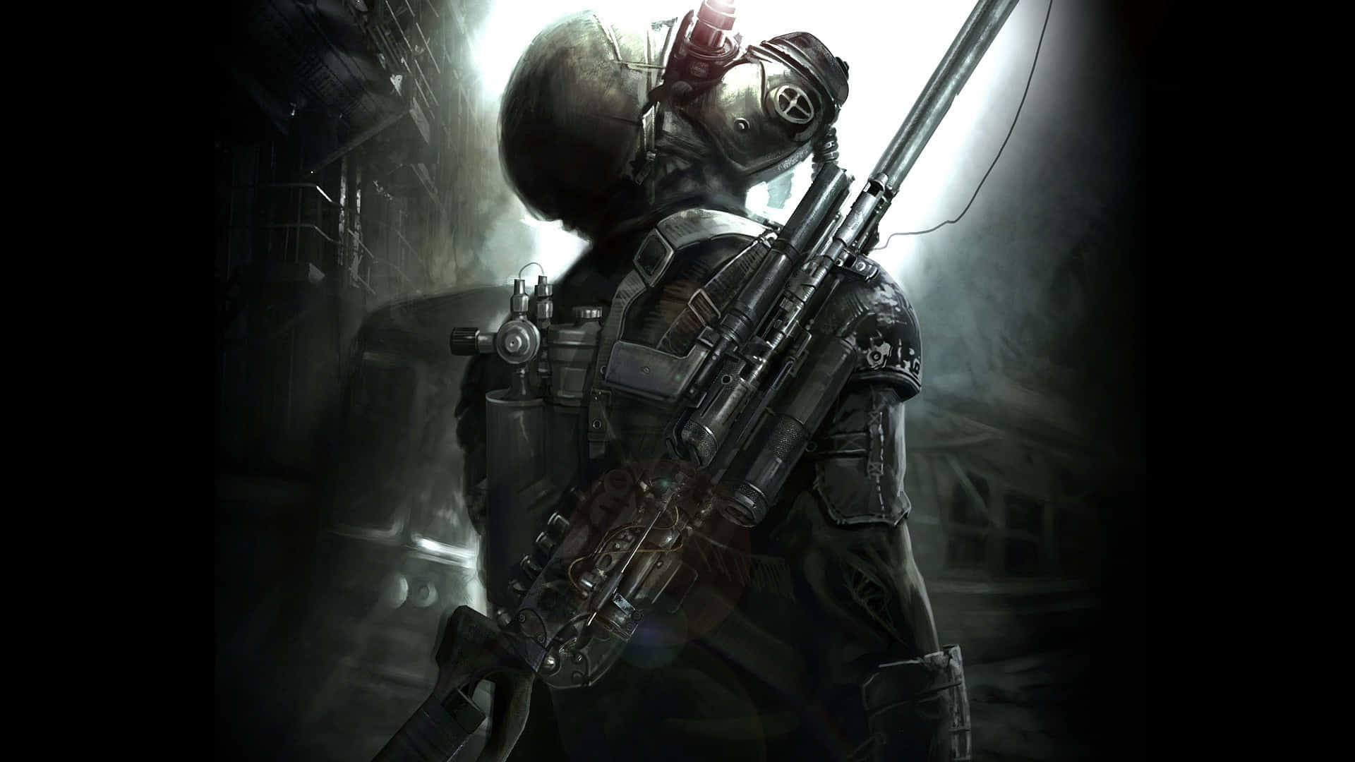 Metro, soldier, heavy armor, Full HD Desktop Wallpaper