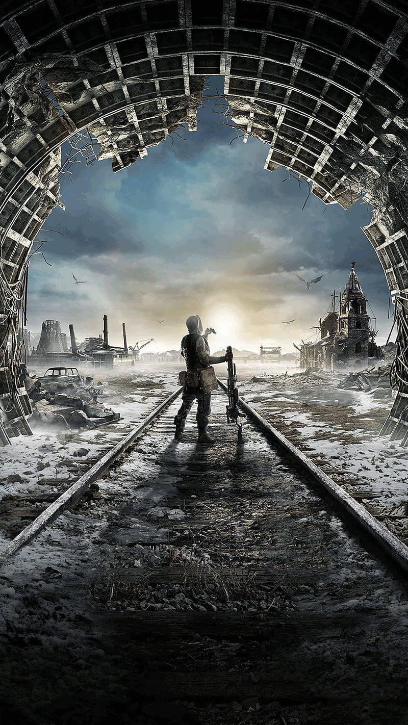 Metro, train tunnel, crumbling tunnel arch, HD Phone Wallpaper