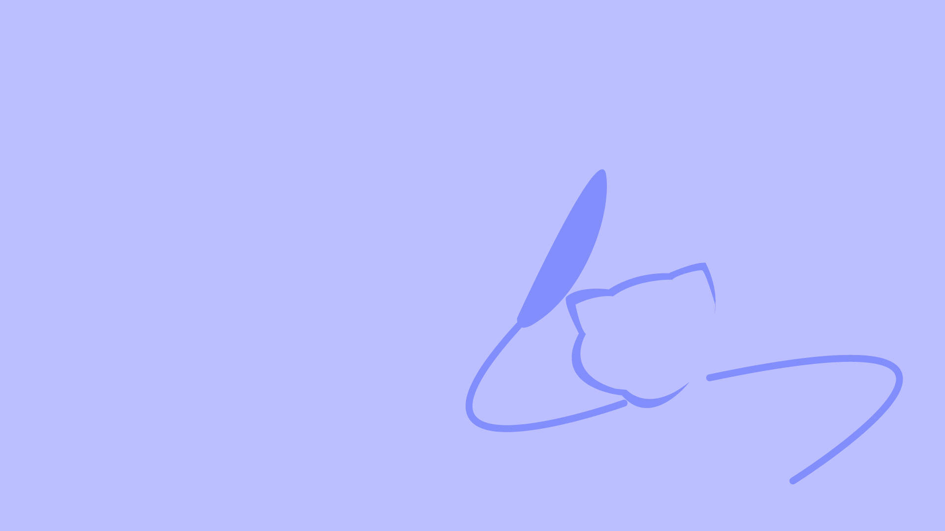 Mew, purple, minimalist, Full HD Desktop Wallpaper