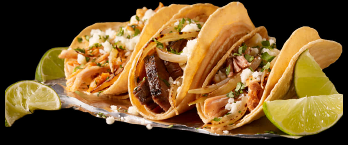 assorted tacos, lime wedges, crispy tacos, SD Desktop Wallpaper