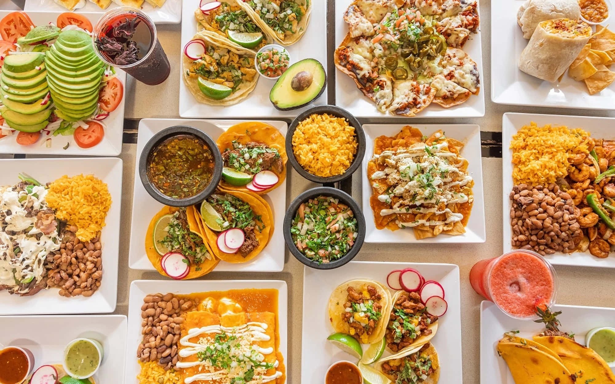 tacos, burritos, nachos, Full HD Desktop Wallpaper