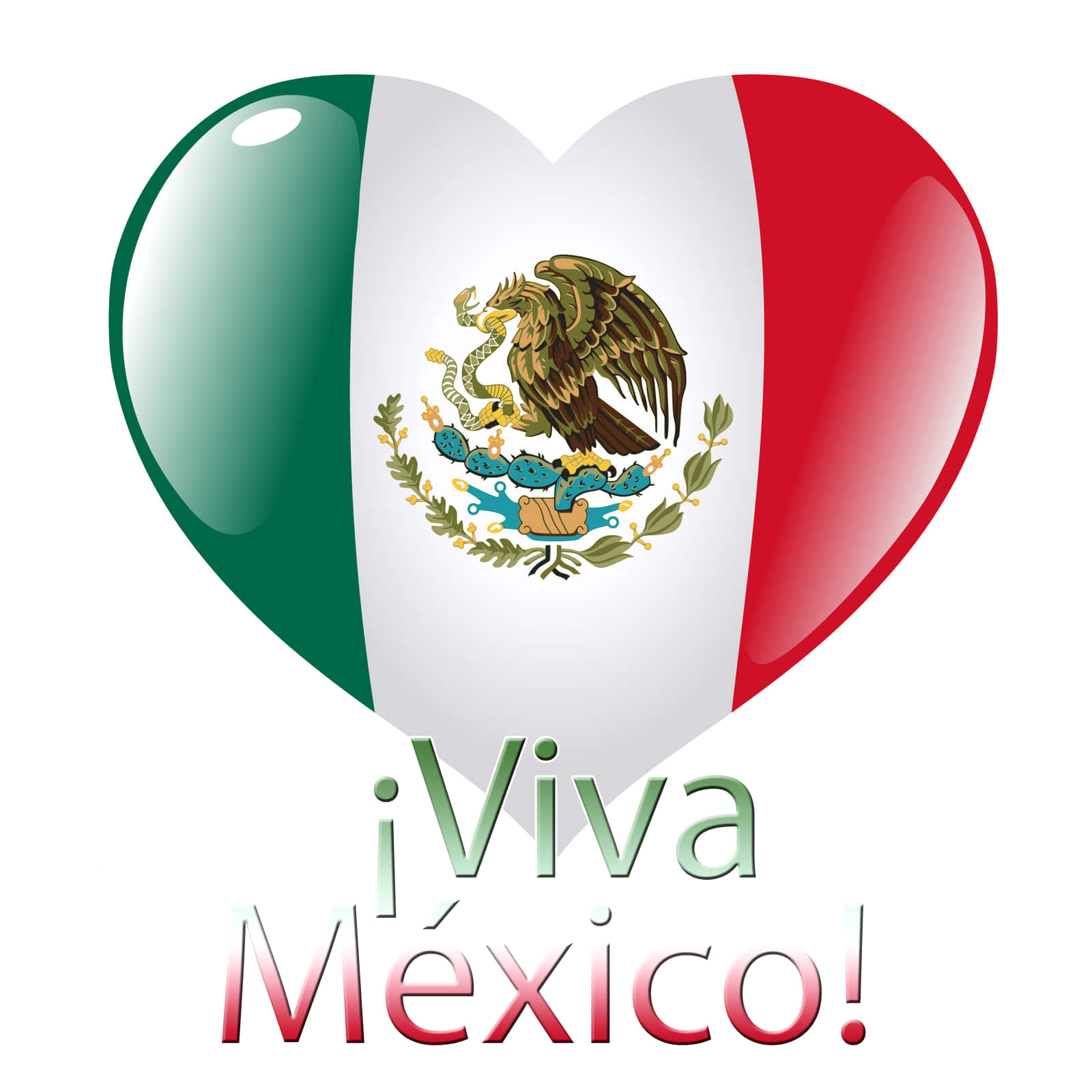 Viva la belleza de México, Mexican flag, eagle and serpent emblem, HD Desktop Wallpaper
