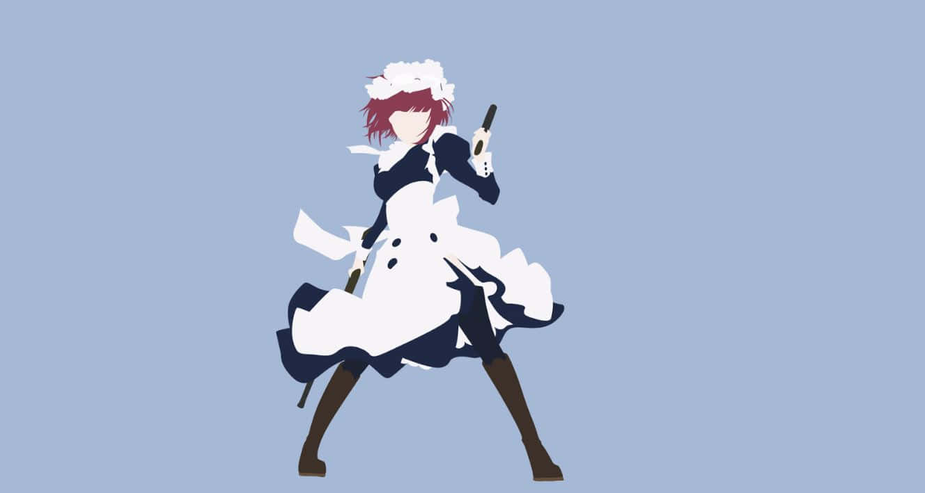Mey-rin, red hair, white apron, HD Desktop Wallpaper