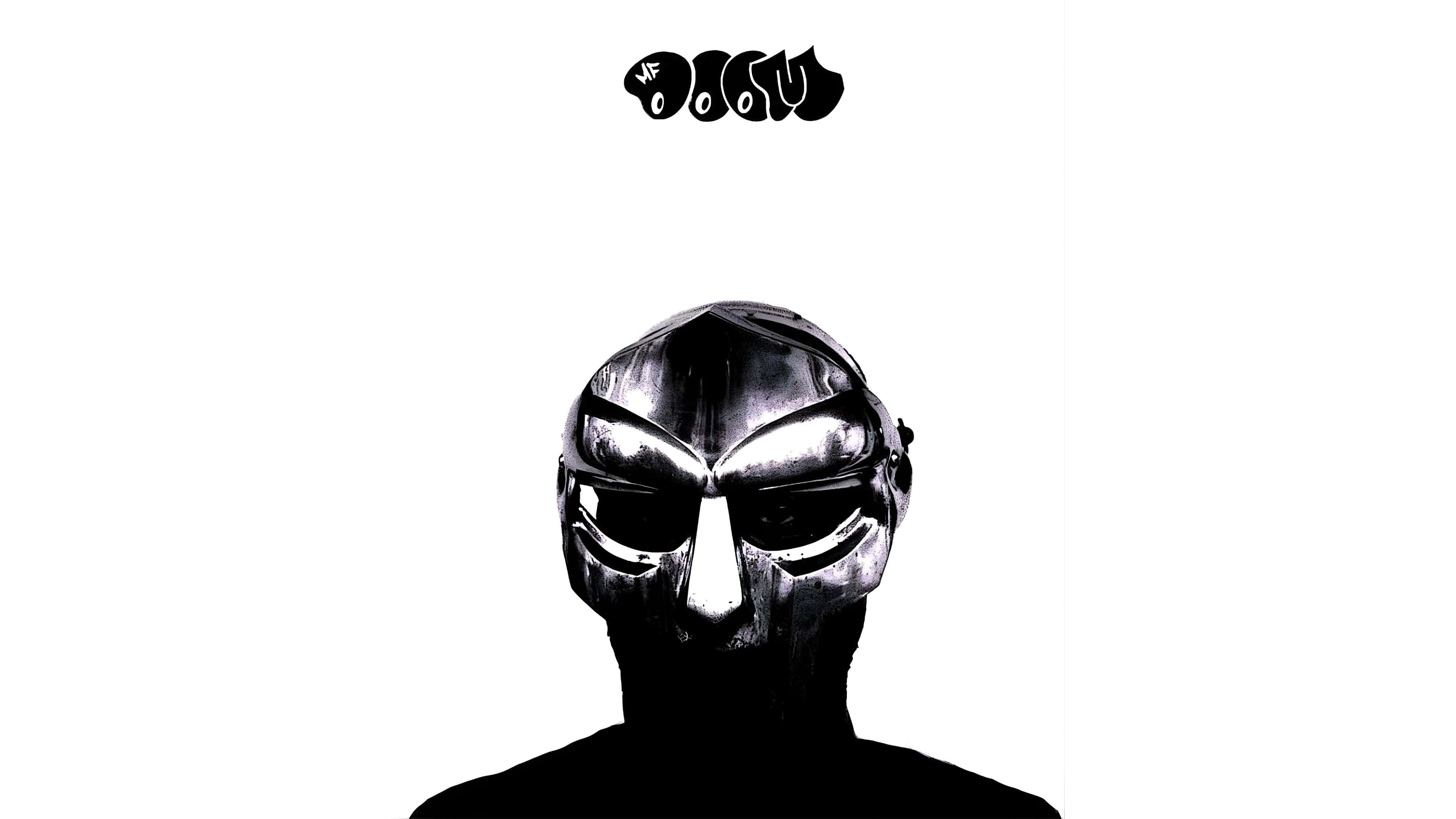 M F Doom, masked icon, reflective metallic helmet, 4K Desktop Wallpaper