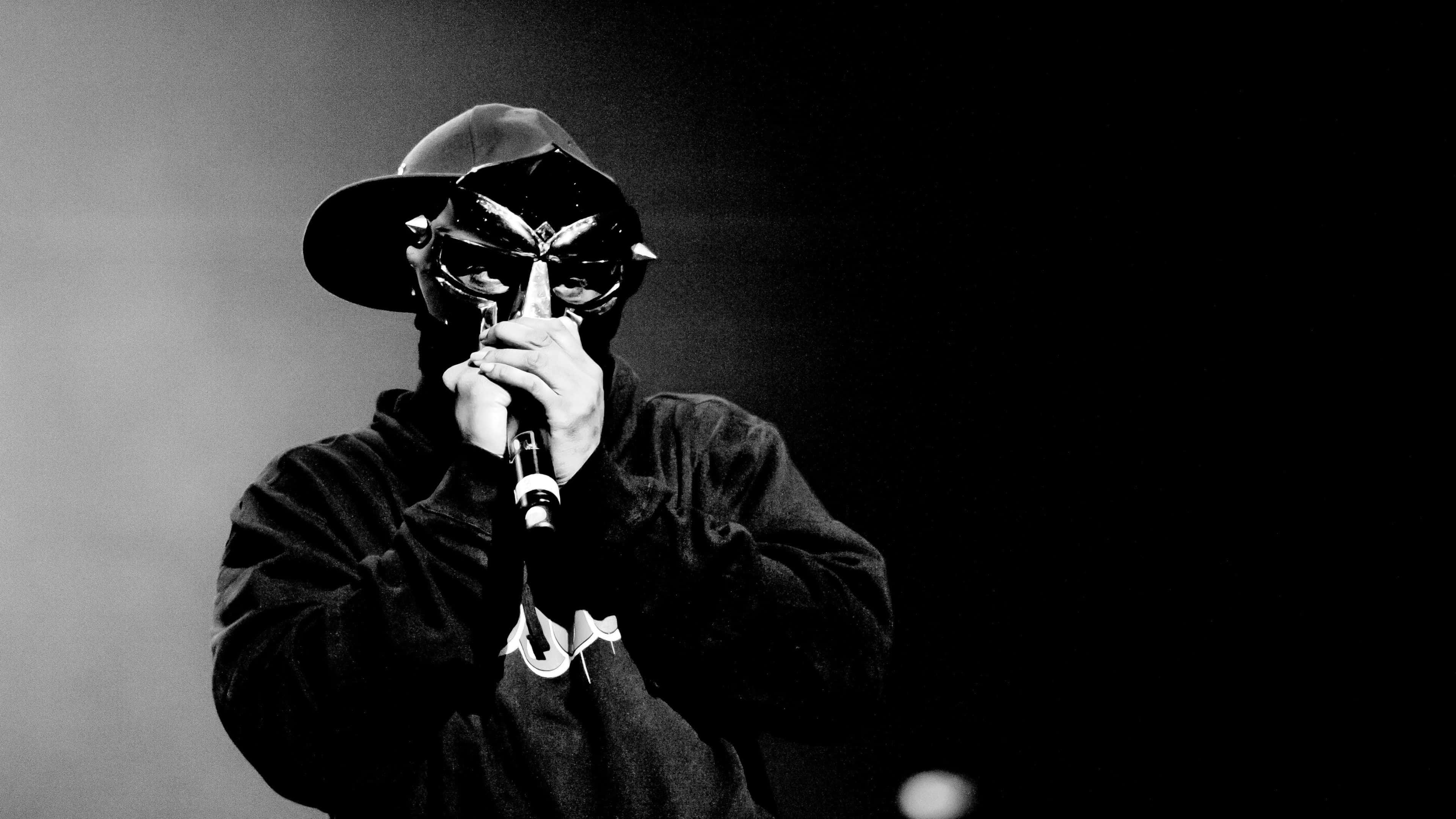 Mf Doom, masked performer, cap, 4K Desktop Wallpaper
