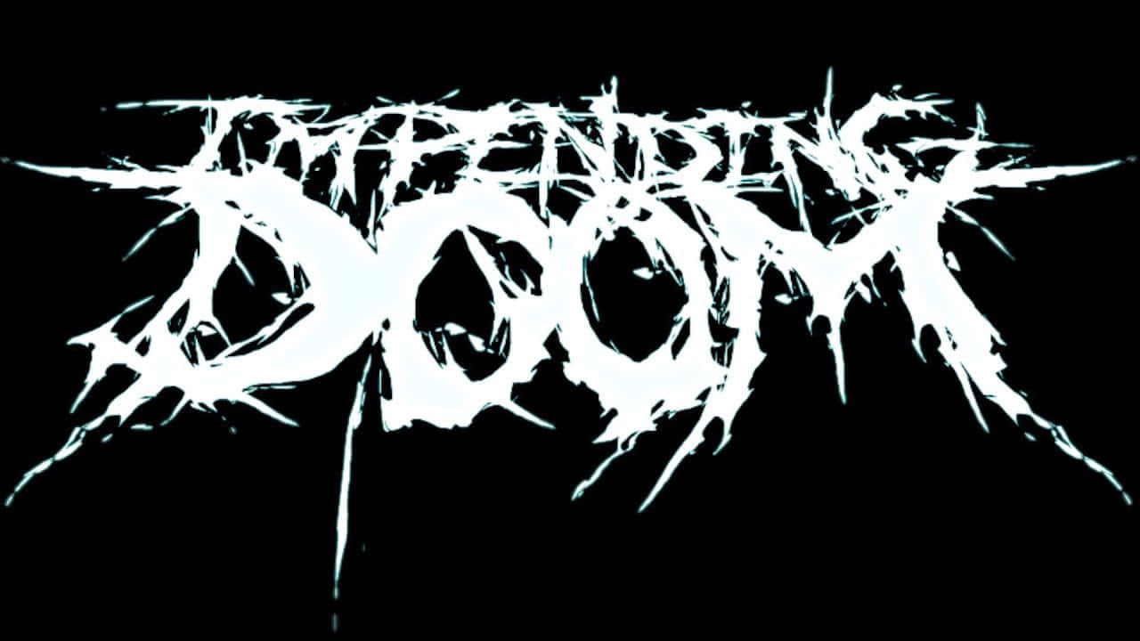 Mf Doom, DOOM, jagged white letters, HD Desktop Wallpaper