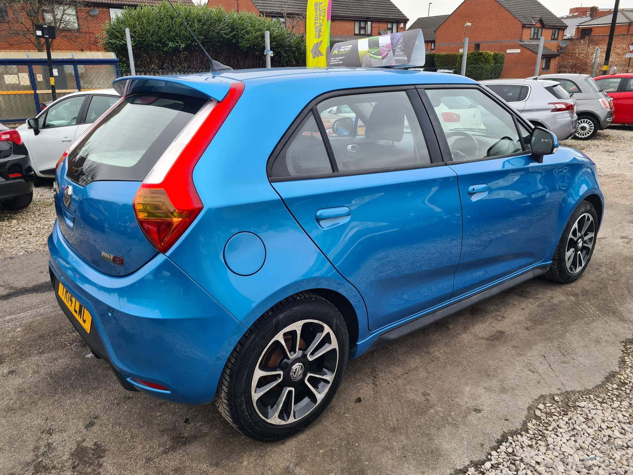 MG 3, vibrant blue, hatchback, Full HD Desktop Wallpaper