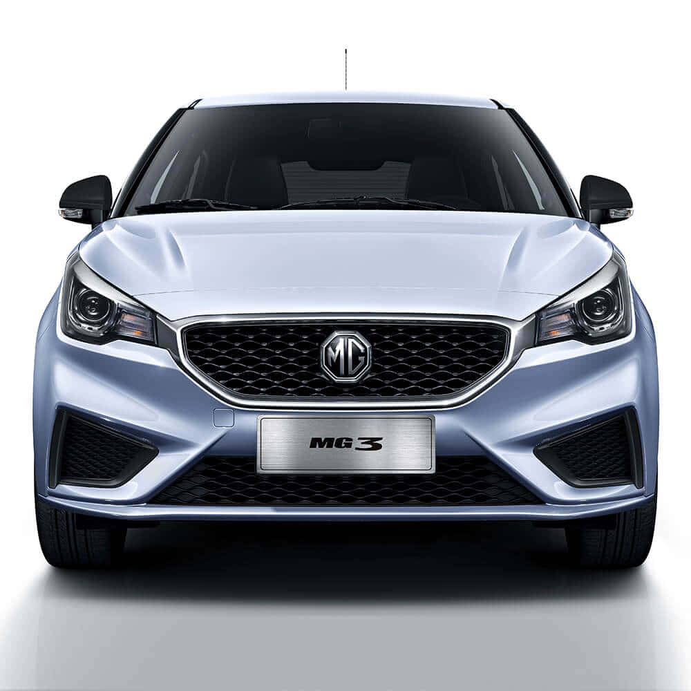 MG 3, sleek silver, chrome grille, SD Desktop Wallpaper