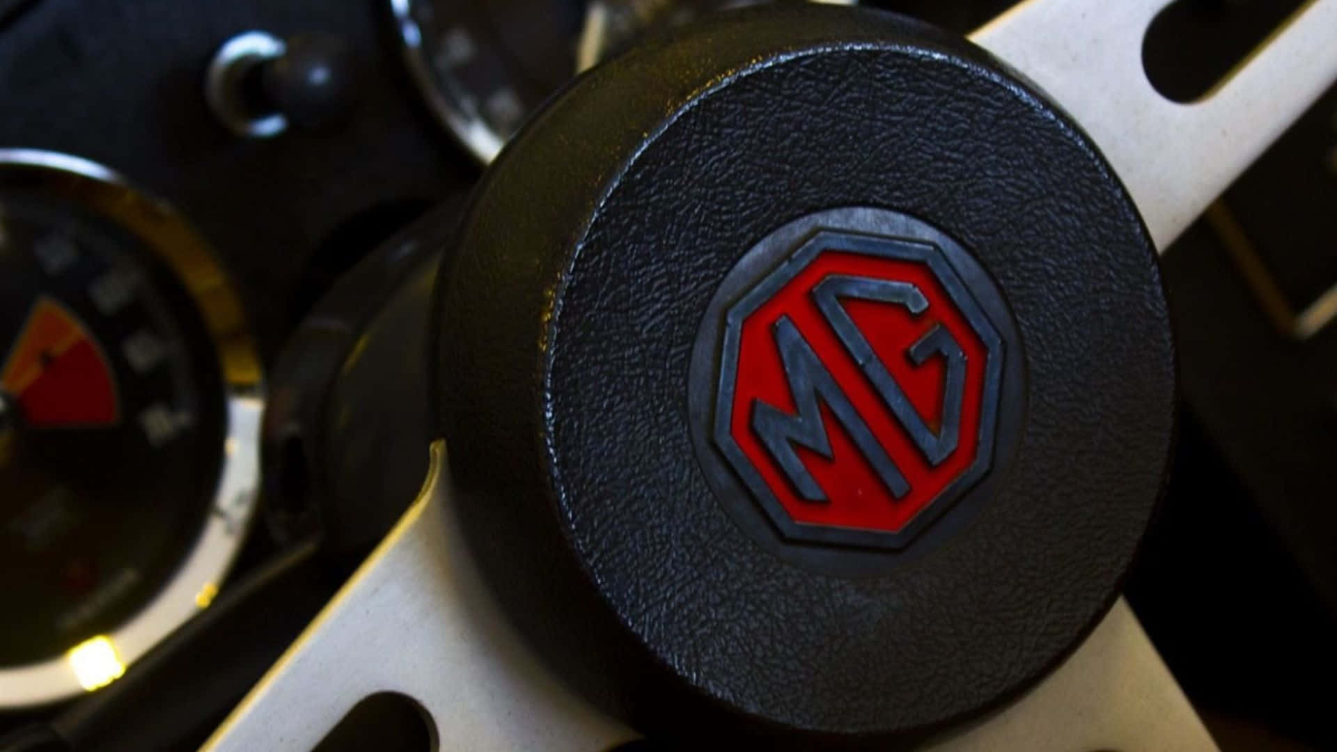 MG, vintage MG car, red logo, Full HD Desktop Wallpaper