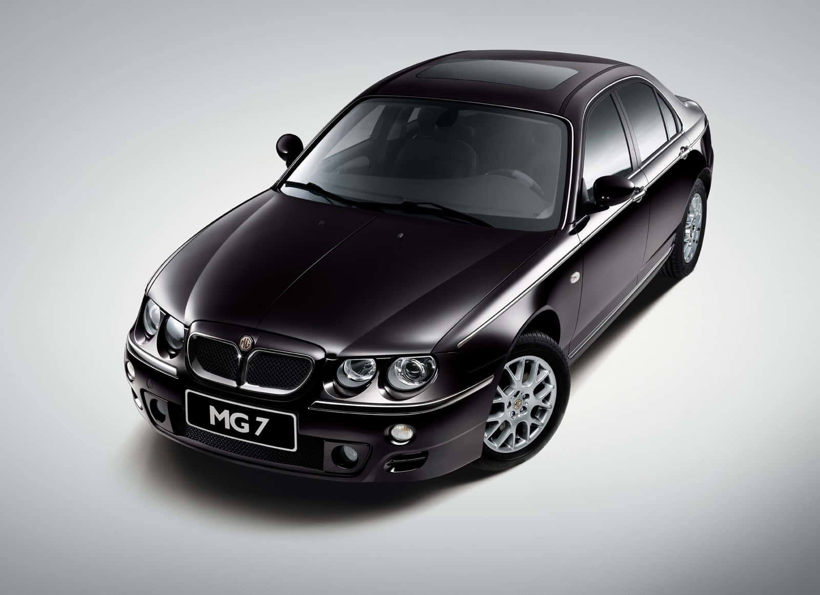 MG 7, sleek black, studio lighting, HD Desktop Wallpaper