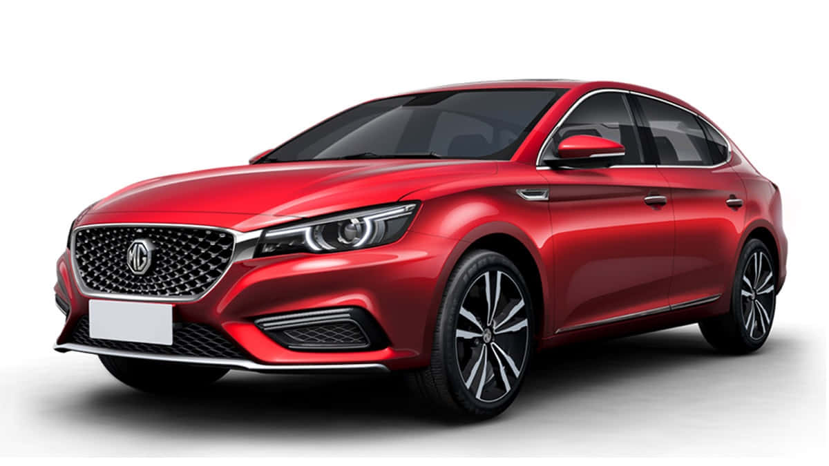 red MG6 sedan, glossy red, sleek headlights, SD Desktop Wallpaper