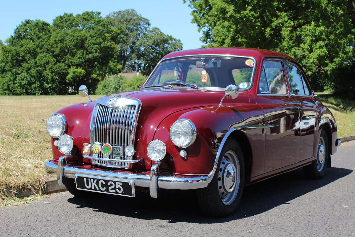Mg Magnette, maroon, chrome accents, SD Desktop Wallpaper