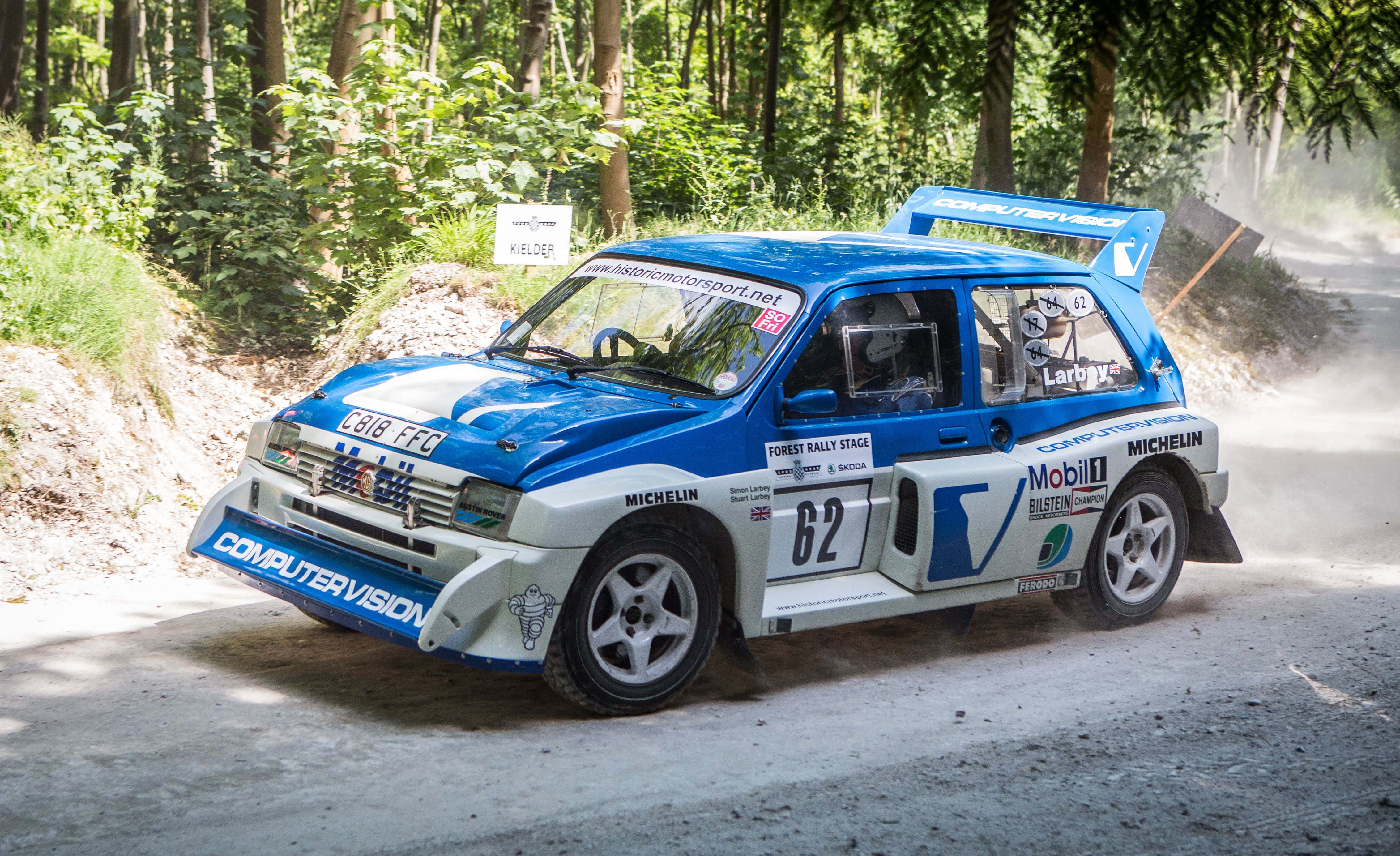 MG Metro 6R4, blue and white, rally car, 4K Desktop Wallpaper