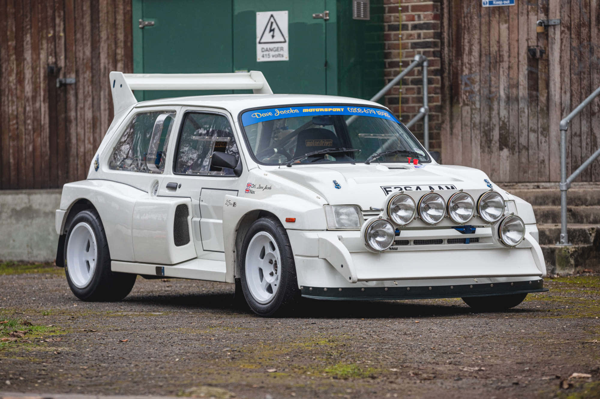 MG Metro 6R4, white, large rear wing, Full HD Desktop Wallpaper