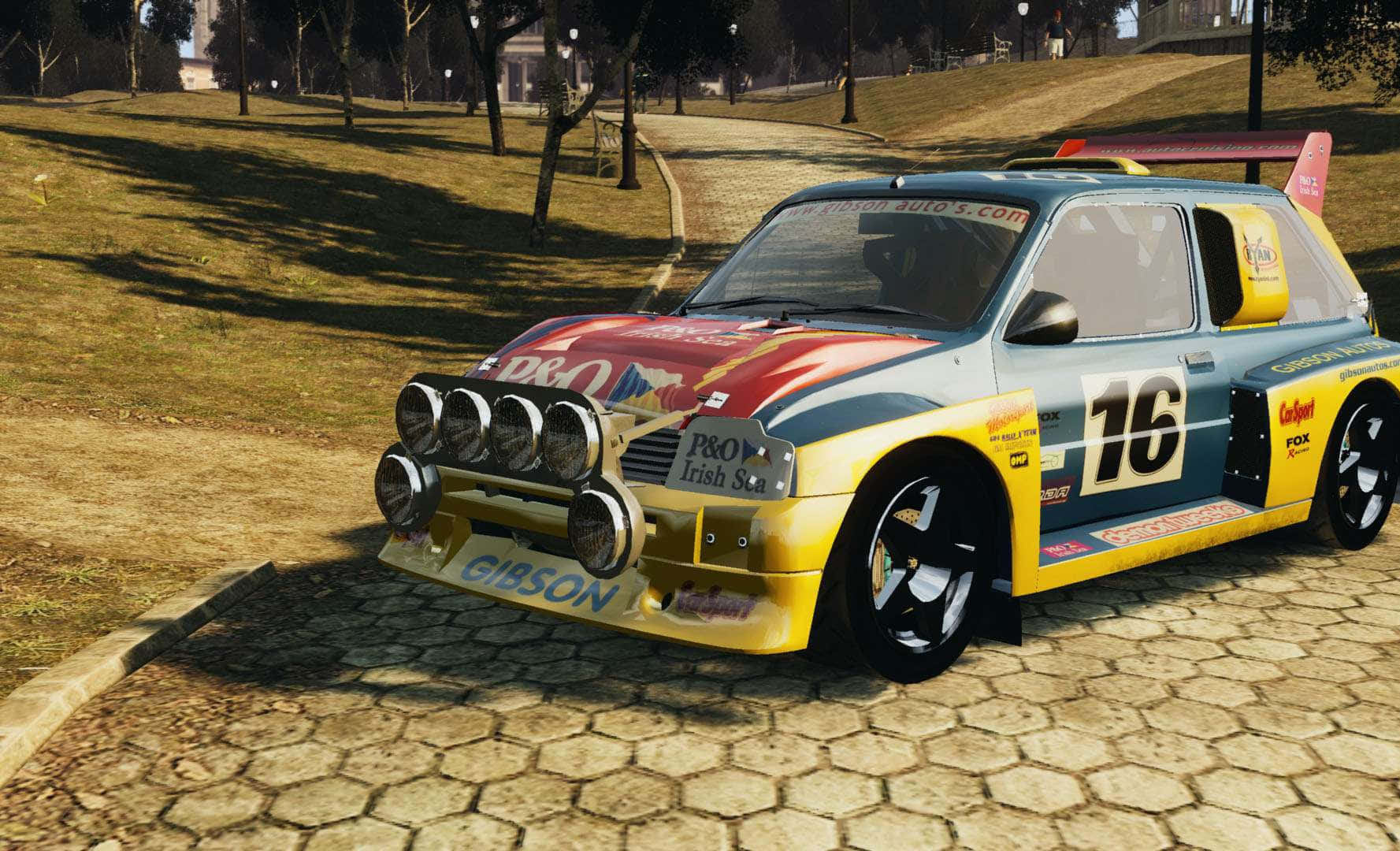 MG Metro 6R4, yellow and blue, number 16, HD Desktop Wallpaper