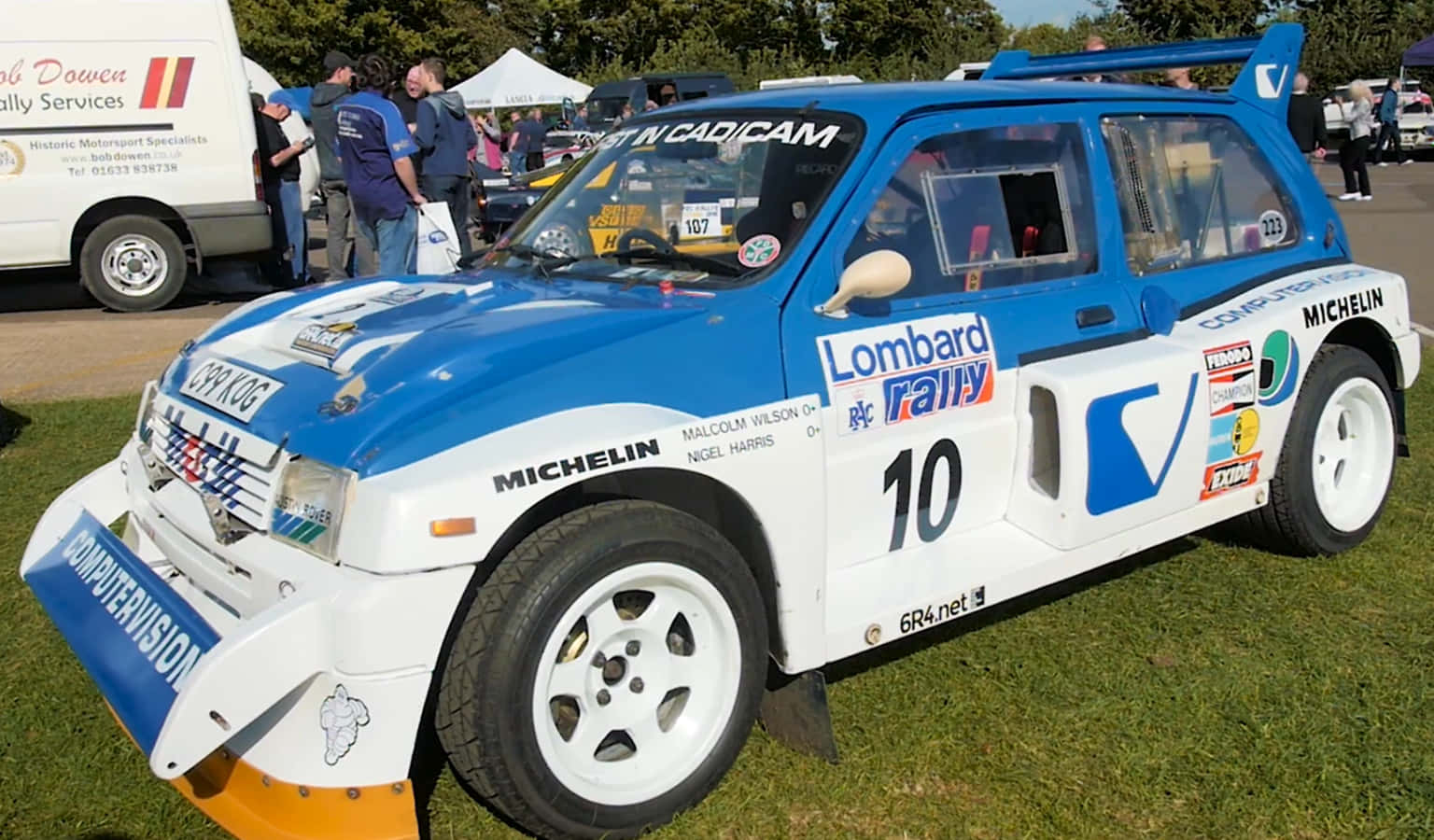 MG Metro 6R4, rally car, blue and white, HD Desktop Wallpaper