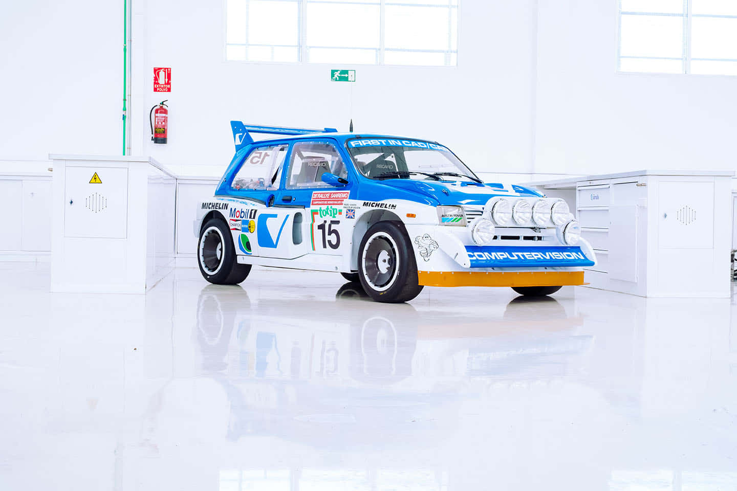 MG Metro 6R4, rally car, blue and white, HD Desktop Wallpaper