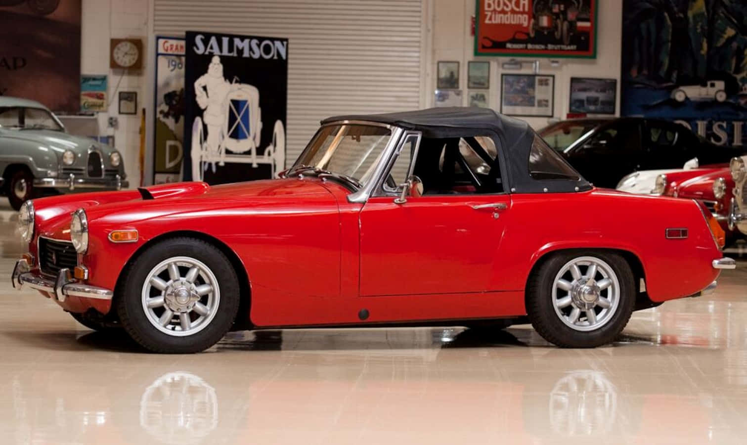 MG Midget, classic roadster, vintage MG Midget, HD Desktop Wallpaper