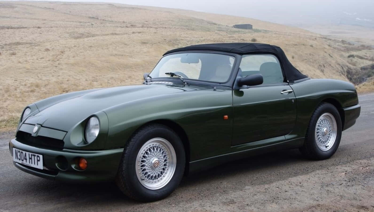 MG RV8, green, convertible, HD Desktop Wallpaper