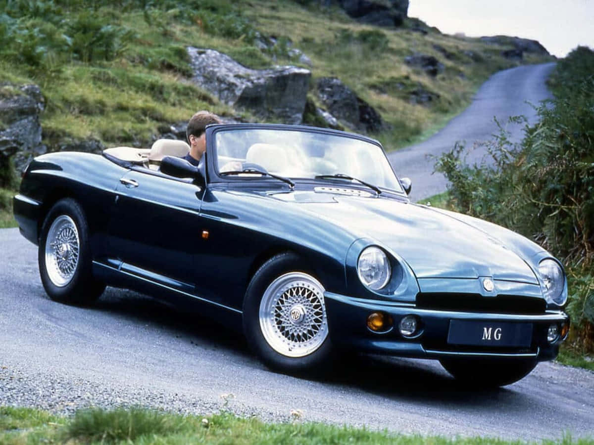 MG RV8, black, convertible, SD Desktop Wallpaper