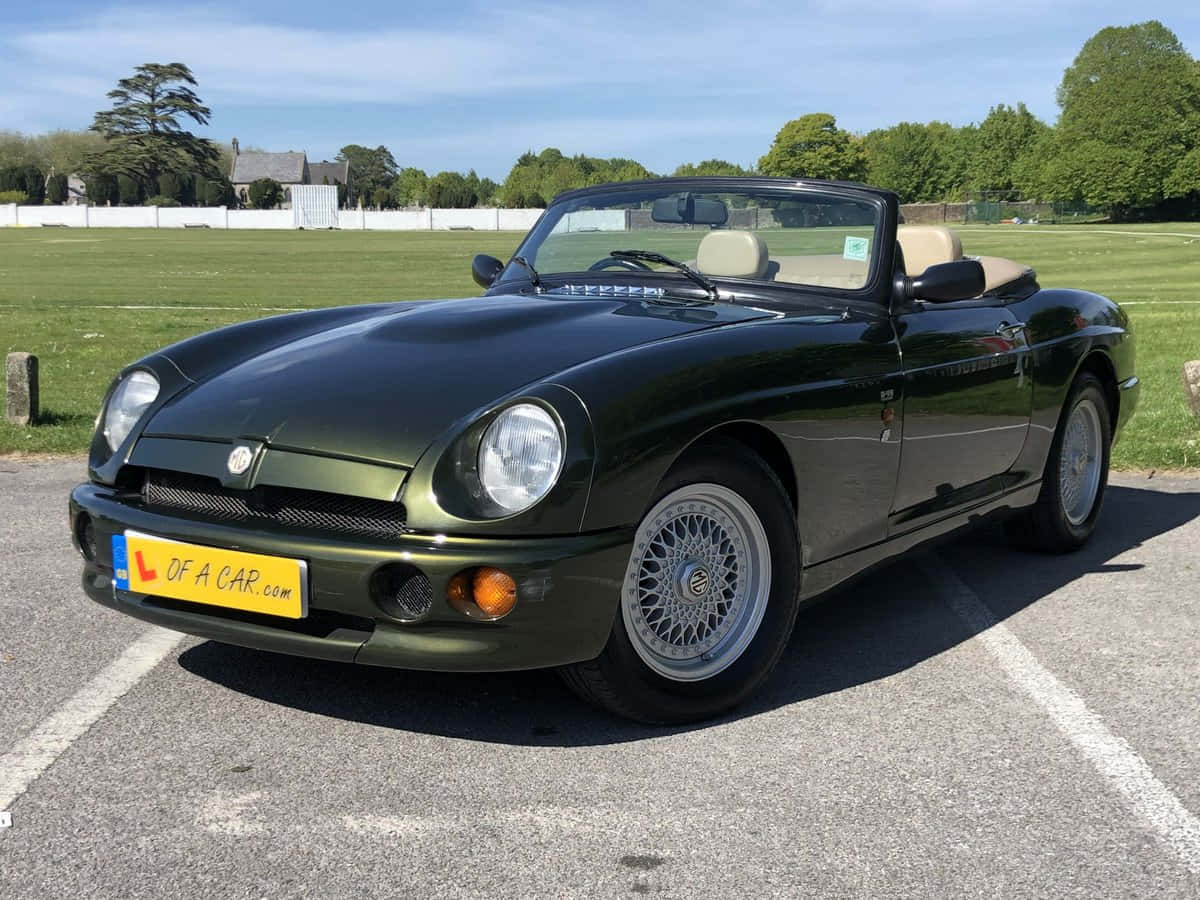 MG RV8, dark green, convertible, SD Desktop Wallpaper