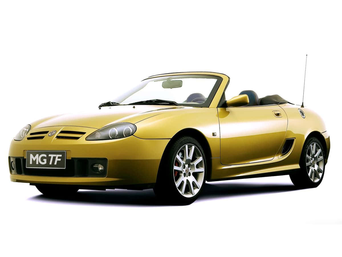 MG TF, golden, convertible, SD Desktop Wallpaper