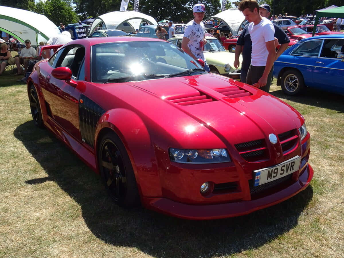MG Xpower SV, glossy red, black accents, SD Desktop Wallpaper