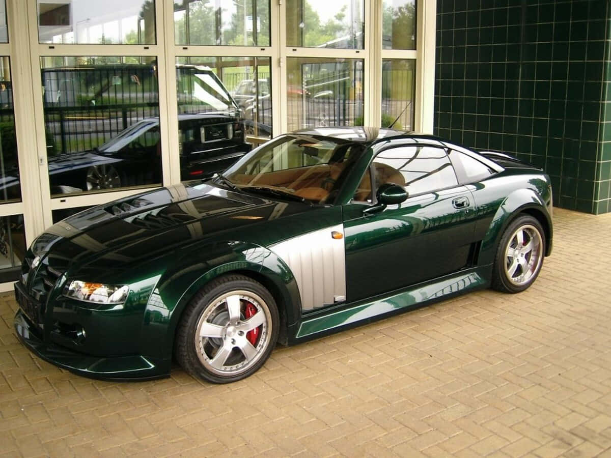 MG XPower SV, dark green, silver accents, SD Desktop Wallpaper