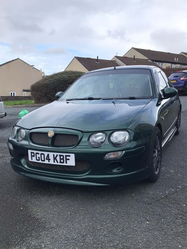 MG ZR, dark green, asphalt, SD Phone Wallpaper