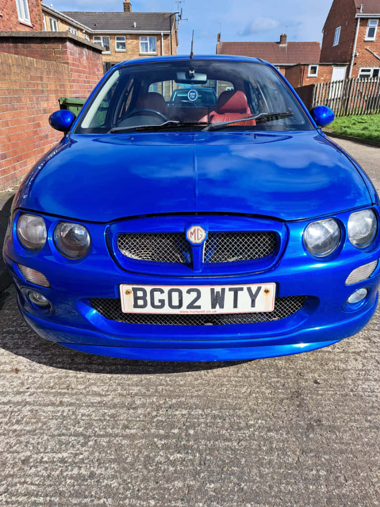 MG ZR, blue, sports car, SD Phone Wallpaper