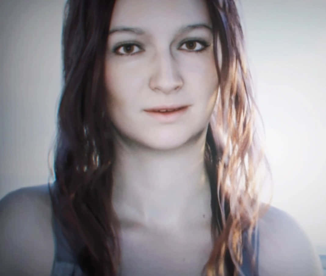 Mia Winters, portrait, wavy brown hair, SD Desktop Wallpaper