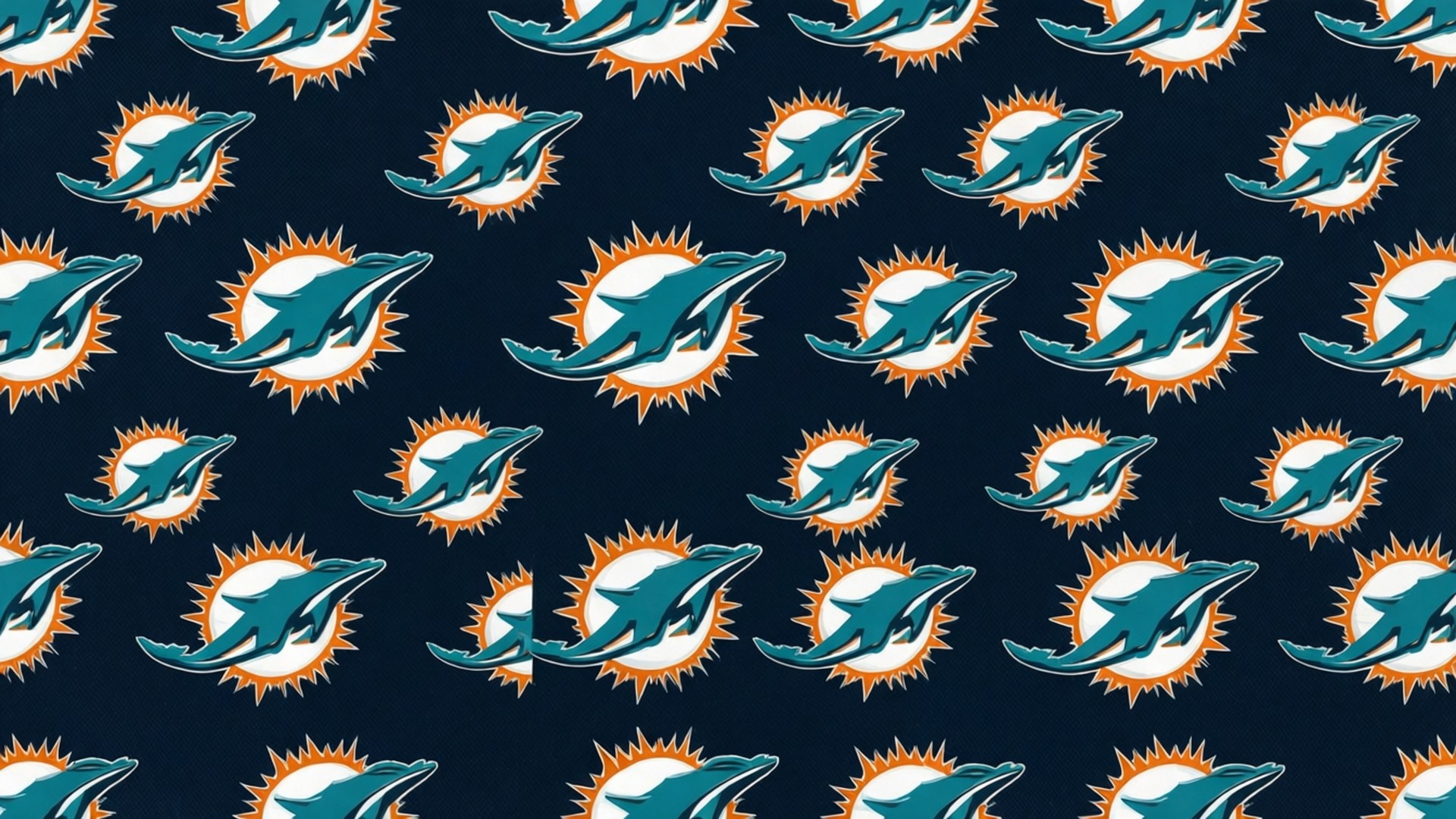 Miami Dolphins, dark blue background, teal, Full HD Desktop Wallpaper