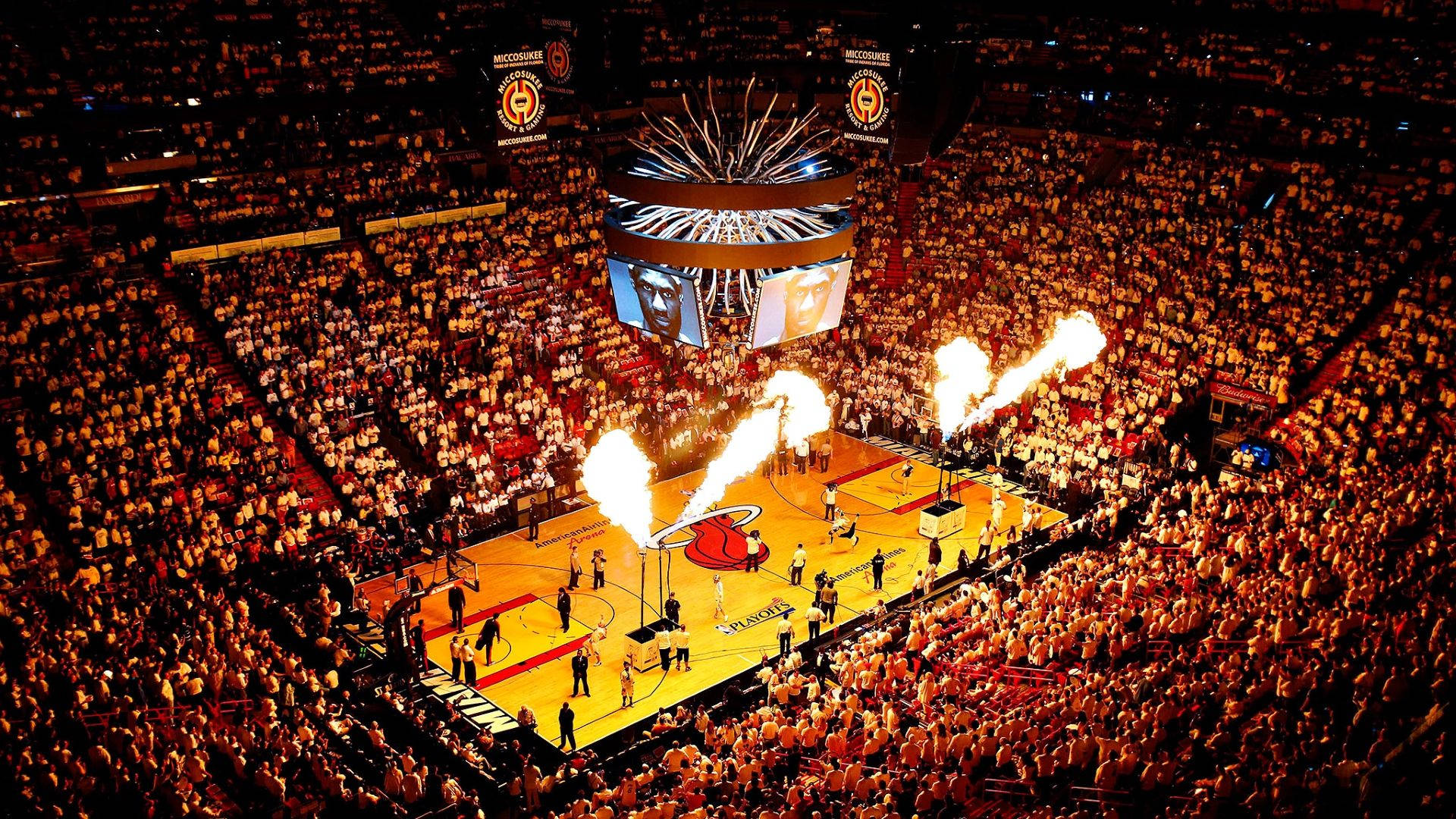 Miami Heat, stadium, basketball arena, Full HD Desktop Wallpaper