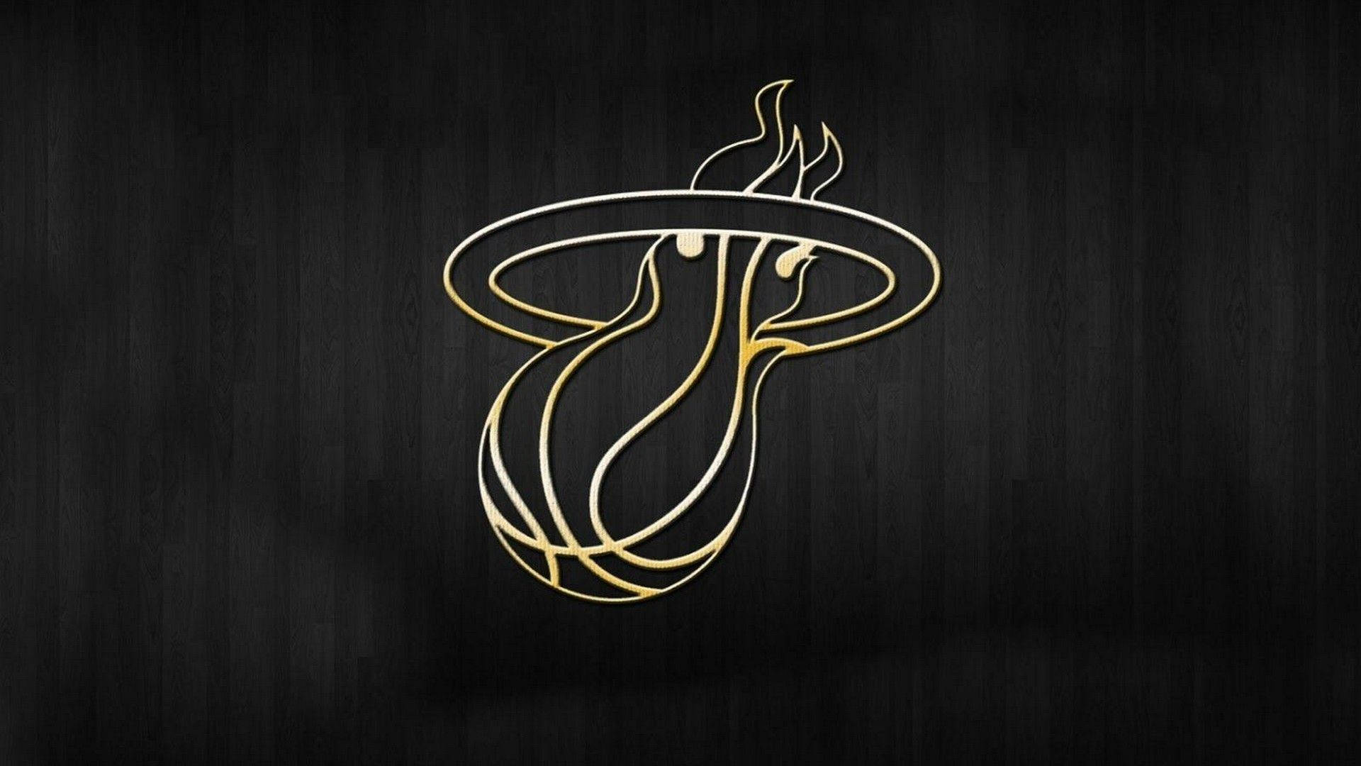 Miami Heat, gold, glows, Full HD Desktop Wallpaper