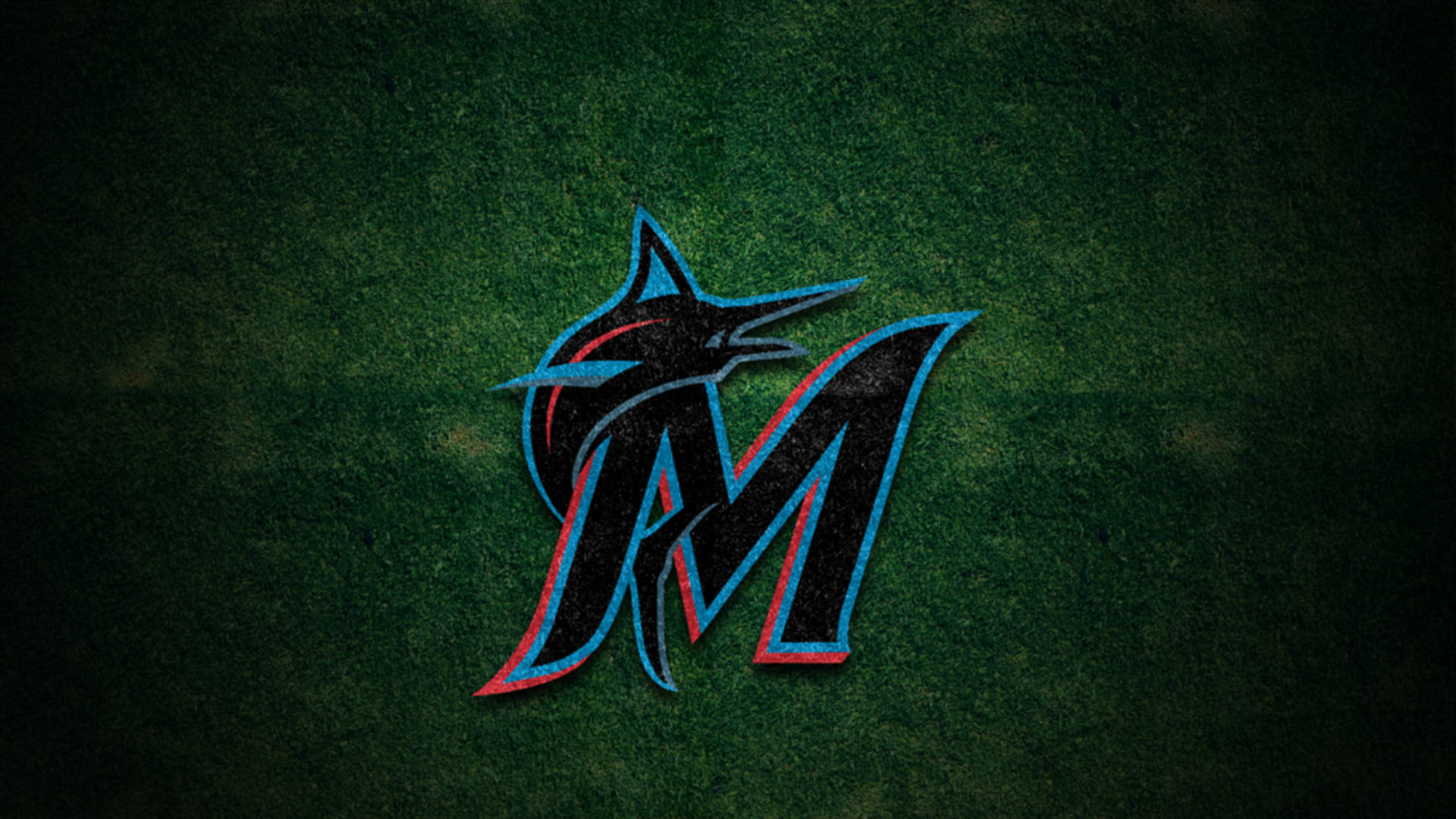 Miami Marlins, blue, red, Full HD Desktop Wallpaper