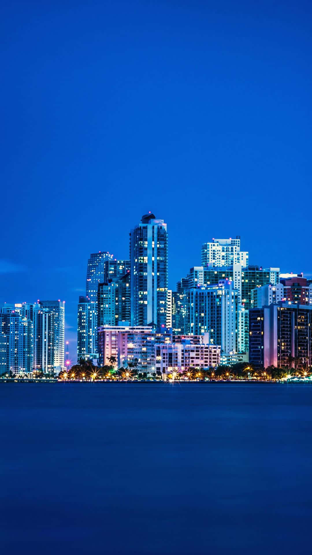 Miami, iPhone, skyline, Full HD Phone Wallpaper