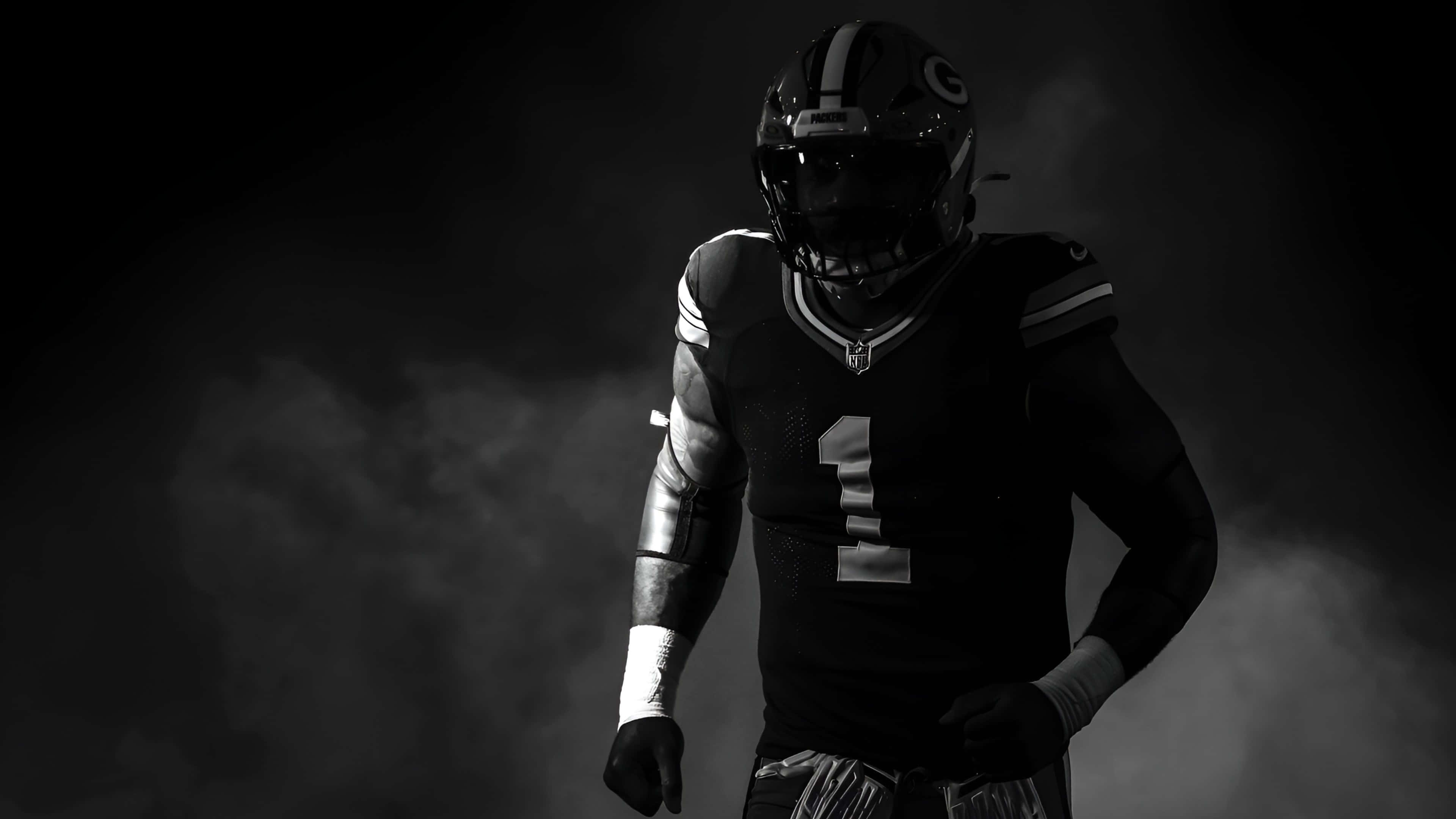Micah Parsons, black and white uniform, number one, 4K Desktop Wallpaper
