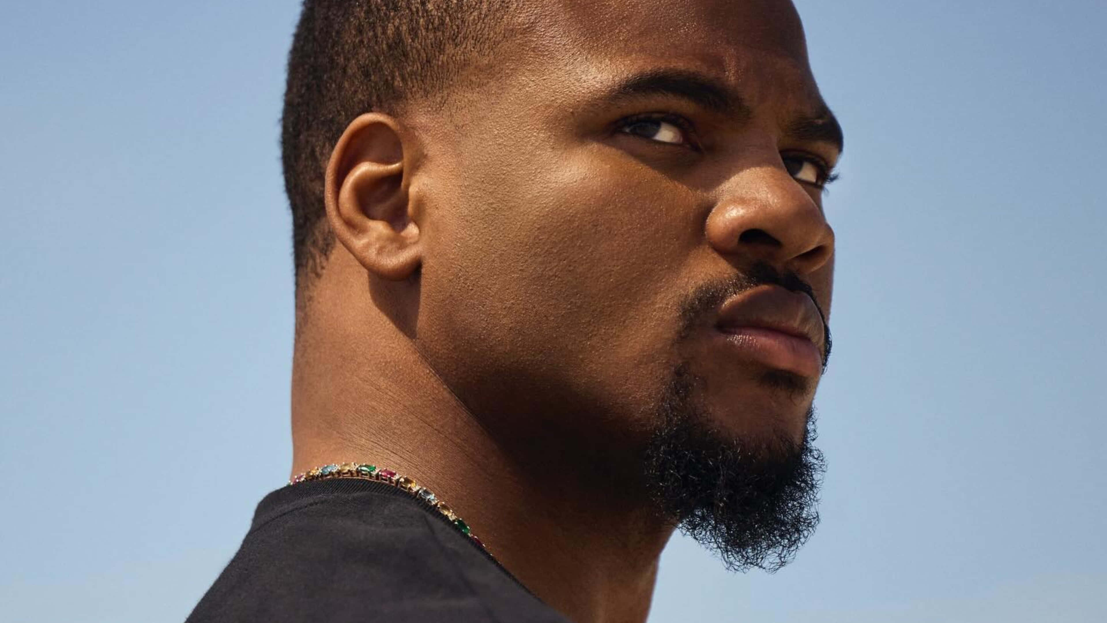Micah Parsons, beard, short hair, 4K Desktop Wallpaper