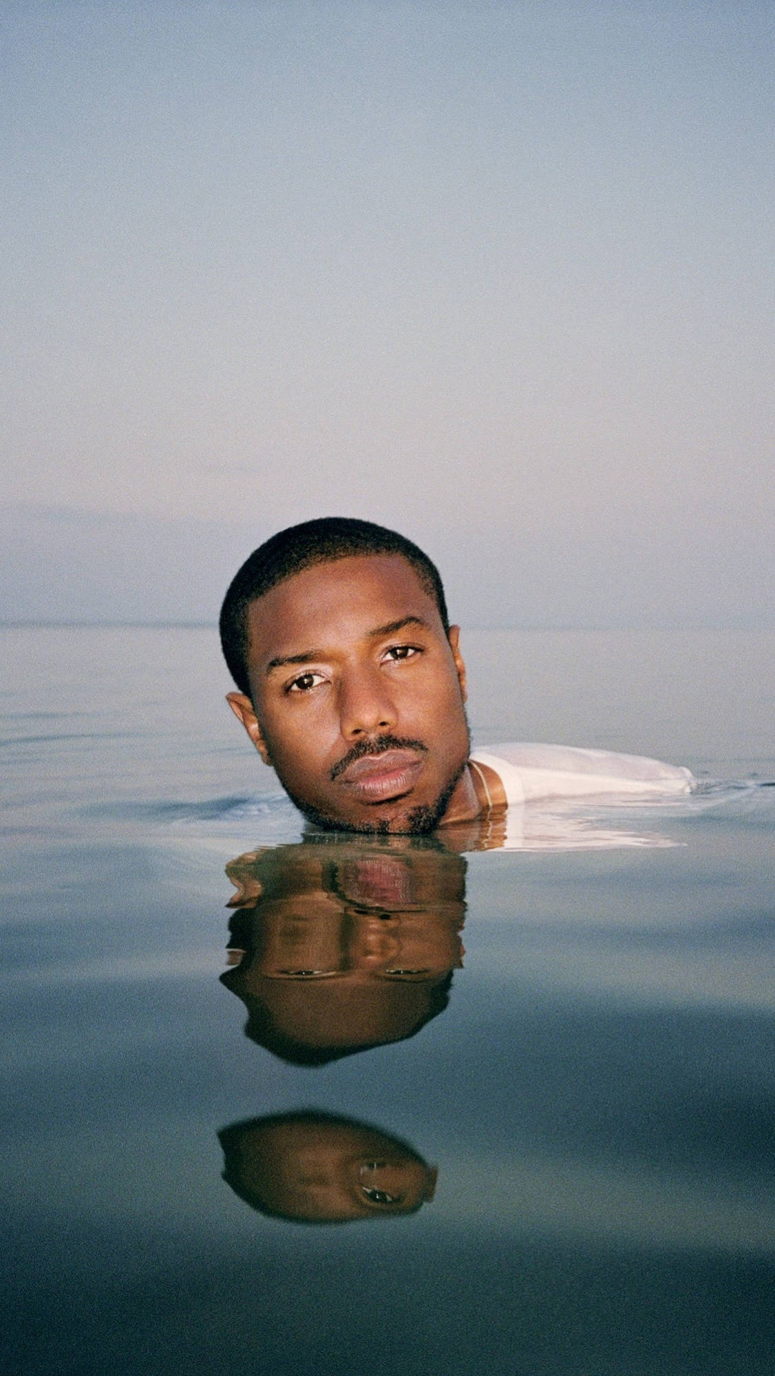 Michael B Jordan, water, twilight sky, Full HD Phone Wallpaper
