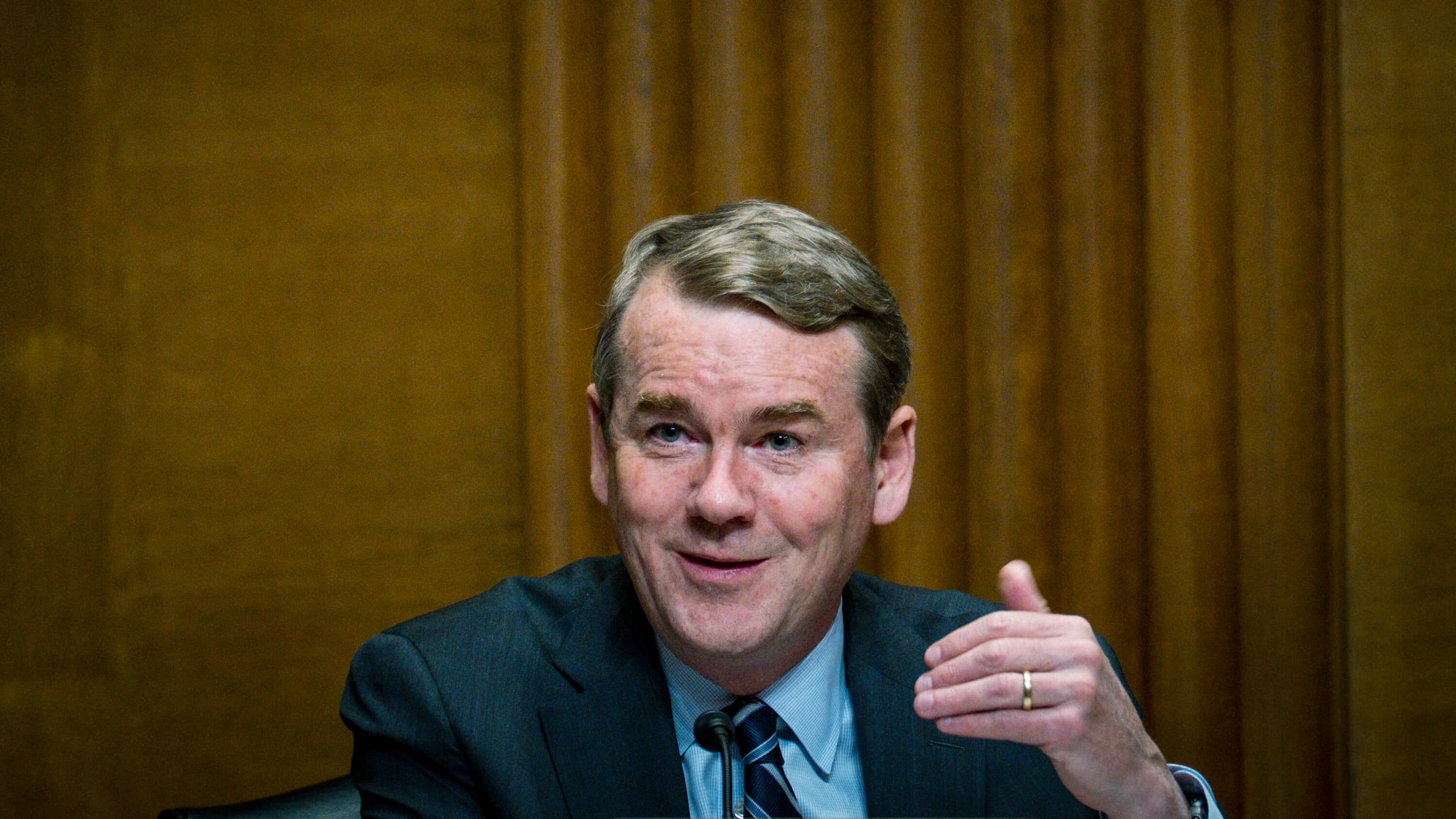 Michael Bennet, dark suit, tie, 2K Desktop Wallpaper