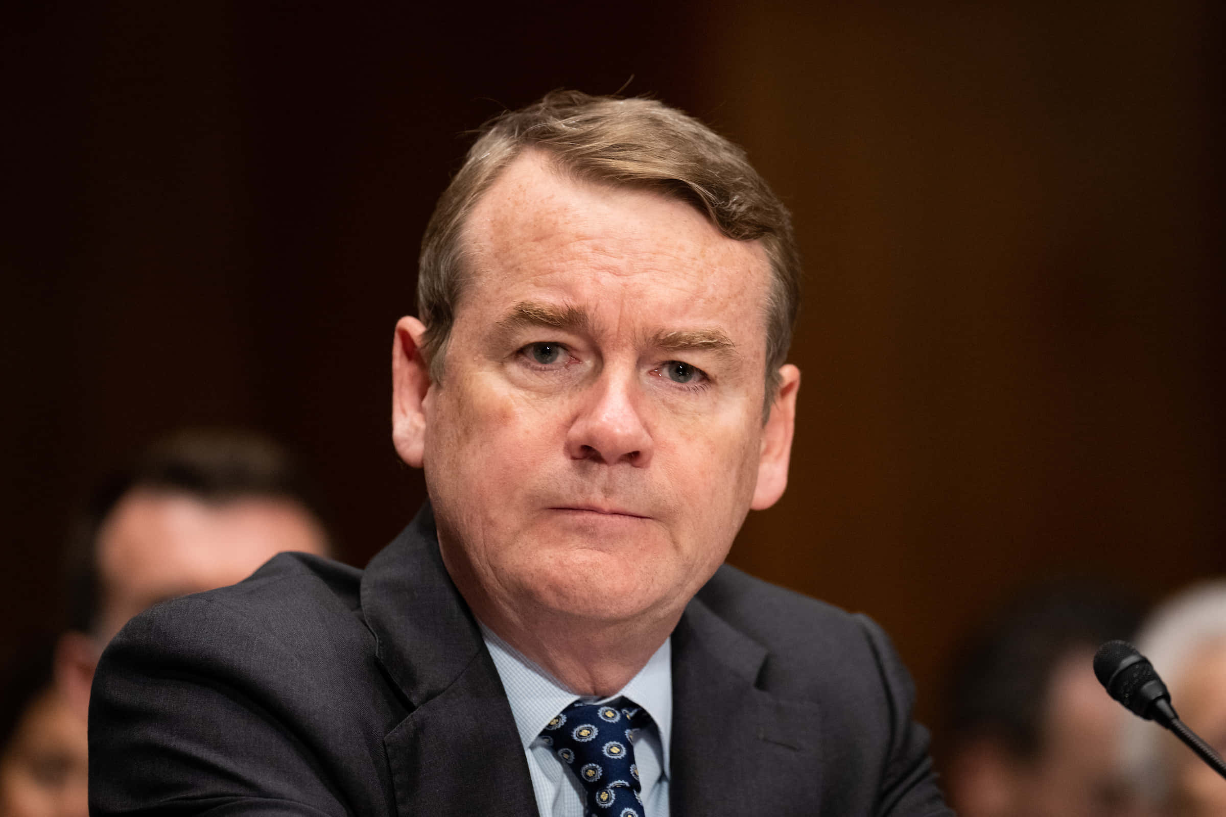 Michael Bennet, dark suit, patterned tie, Full HD Desktop Wallpaper
