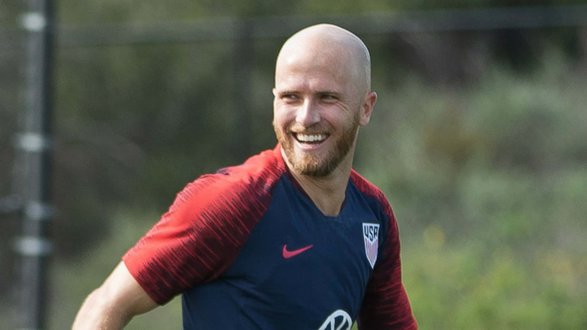 Michael Bradley, 2019 CONCACAF, red and blue USA jersey, Full HD Desktop Wallpaper