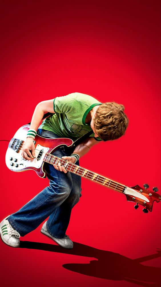 Michael Cera, green shirt, jeans, SD Phone Wallpaper