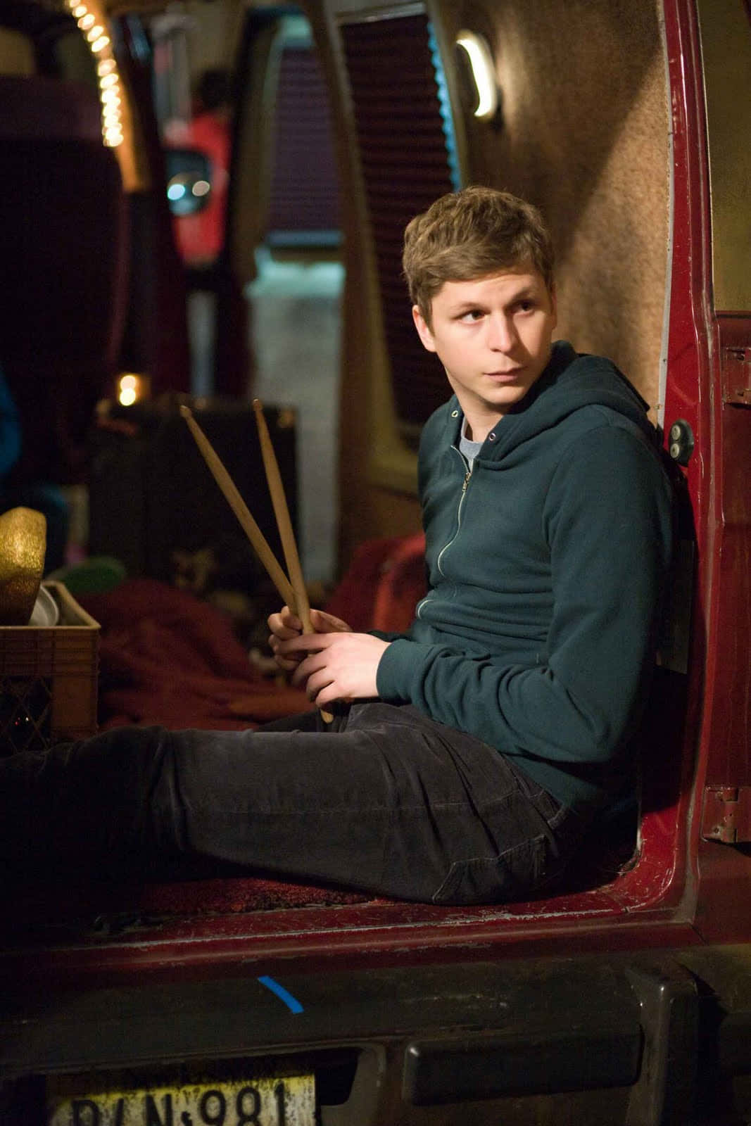 Michael Cera, van, drumsticks, HD Phone Wallpaper