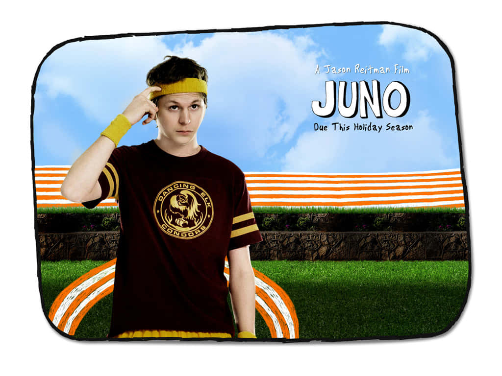Michael Cera, maroon Dancing Elk Condors jersey, yellow headband, SD Desktop Wallpaper