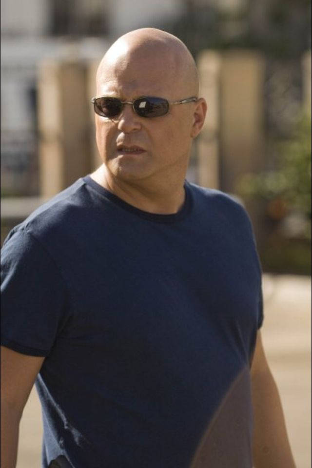 Michael Chiklis, dark sunglasses, navy t-shirt, SD Phone Wallpaper